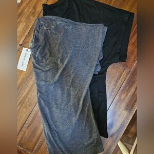 Shein dark gray/black batwing tees